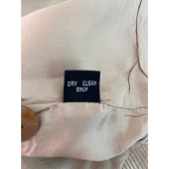 Linda Allard Ellen Tracy Blazer Size 12 Womens Vintage Gold Linen Viscose Cotton - Picture 5 of 15